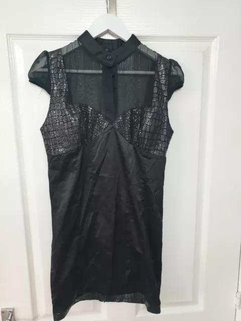 Arrogant Cat London Black Cocktail Party Short Dress Size Small