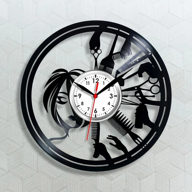 WANDUHR RÜCKWÄRTSUHR SPIEGELVERKEHRT Friseursalon Friseur EUR 34,34 - DE