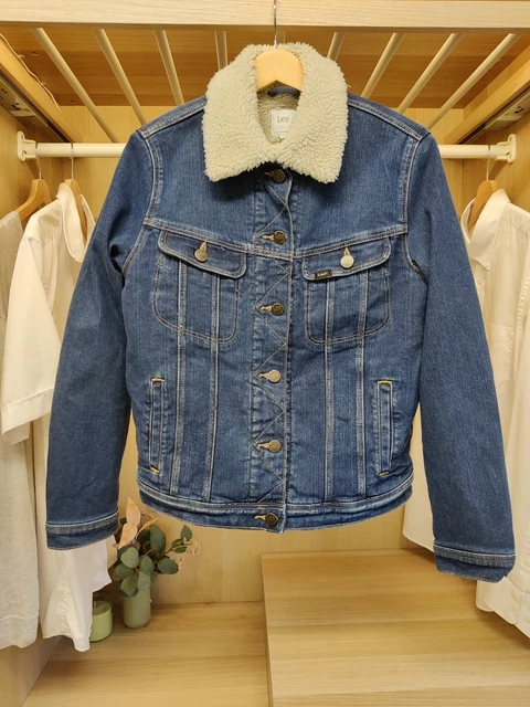 LEVIS Premium Big E Sherpa Vintage Relaxed Trucker Jacket Blue - Foto 8