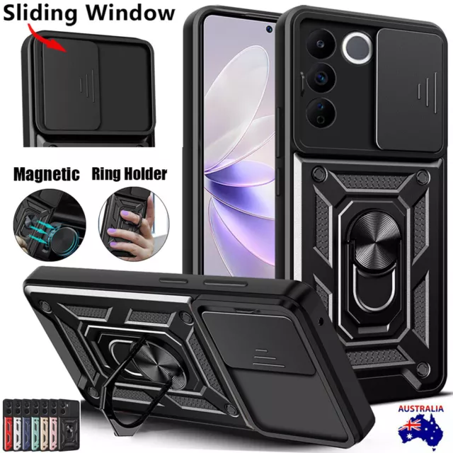 For Vivo Y11 Y12 Y17 Y20 Y30 Y21 Y33 Y35 Y55 Y75 Ring Case CamShield Lens Cover