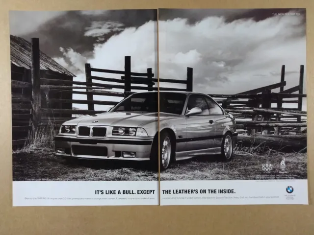 1996 BMW E36 M3 Coupe vintage print Ad