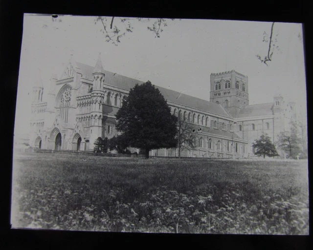 Glas Magic Laterne Rutsche ST ALBANS ABBEY NR. 2 C1890 L6