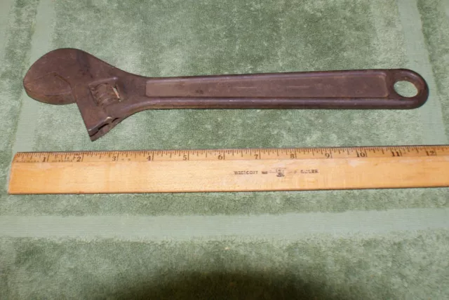 Mac Tool 12" Adjustable Wrench Vintage Collectible Made In USA Forged