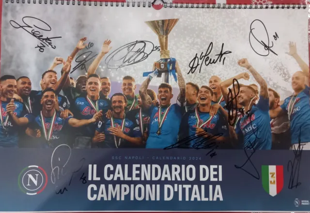 Calendario Napoli Autografato