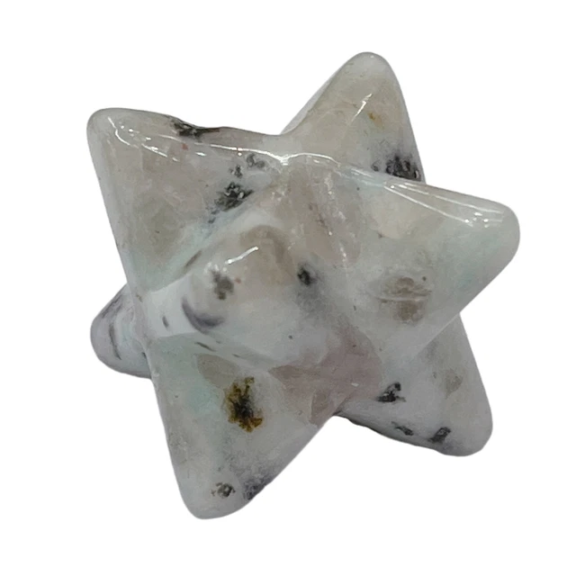 20pcs 25mm Natural Lotus Jasper Stone Merkaba Star Healing Reiki Adventurine 2