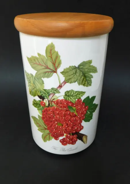 Vintage Portmeirion Pomona Storage Ceramic Cannister The Red Currant H21cm