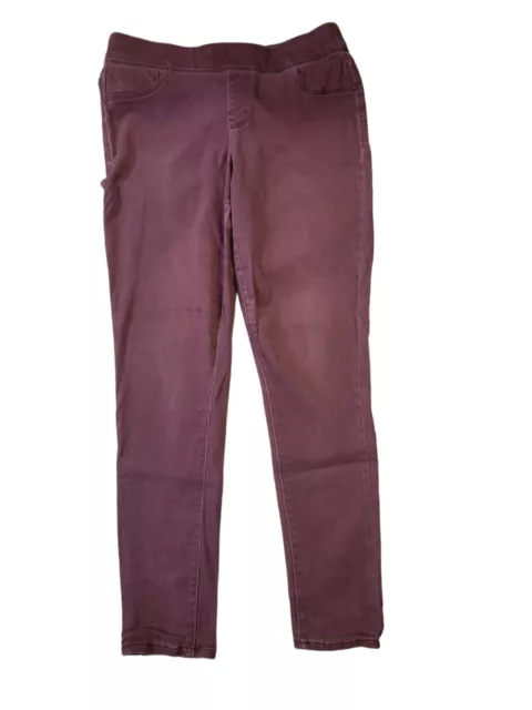 Old Navy Rockstar Womens 31x29 Purple Mid Rise Denim Regular Jeans Pants Size 12