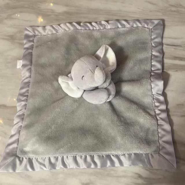 Manta de seguridad unisex gris elefante amoroso gris elefante de Carter's pequeño borde satinado 2016