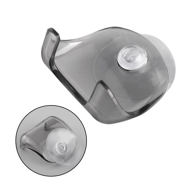 Soporte de afeitadora de ducha estante de plástico gris para ahorrar espacio chupador ecológico