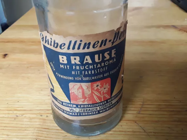 Alte Limoflasche Flasche Orange Limonade Bügel Glasflasche Getränke Schwarz WN 3