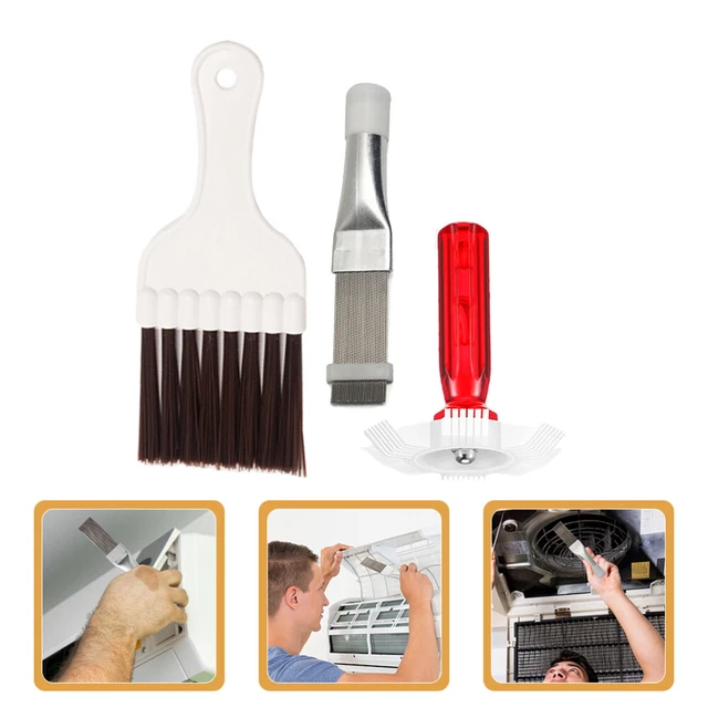 Kit Pulizia Condizionatore – 2 Pettini In Acciaio Inox Per Alette Di Condizionatori, Asciugatrici E Radiatori