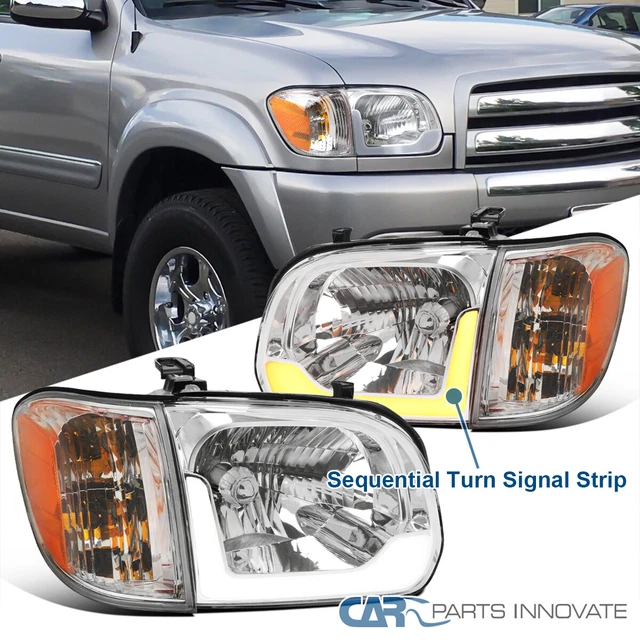 [Switchback+ Sequential LED] Fits 05-06 Toyota Tundra 05-07 Sequoia Turn Signal