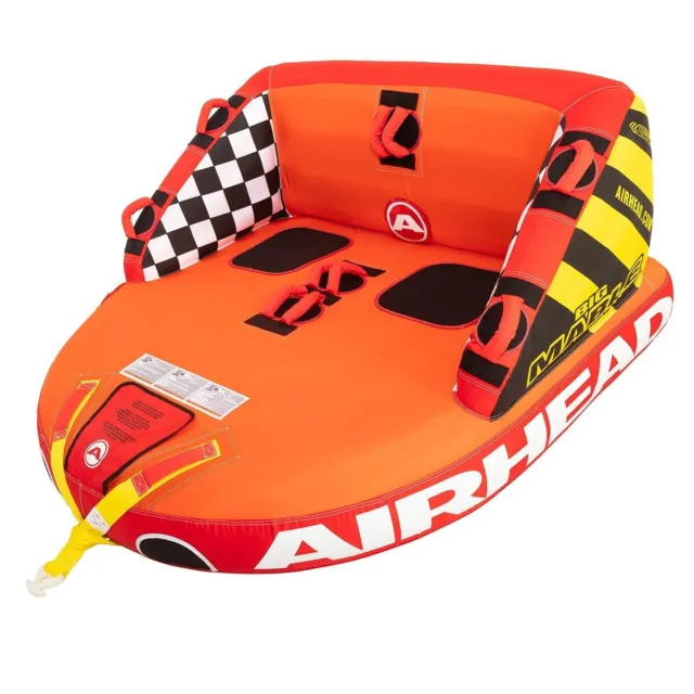 Airhead Big Mable Inflatable Towable Ringo Deck Tube 2 rider for boat/jetski