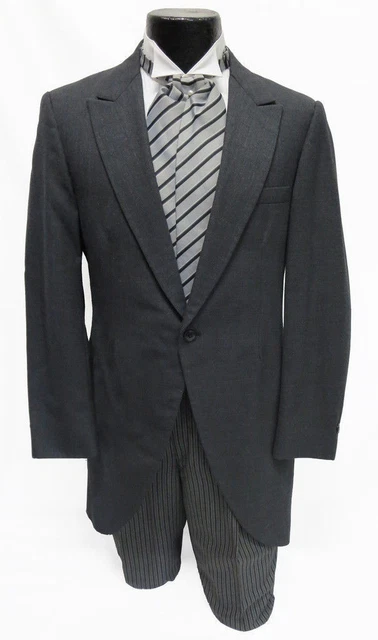 Boys Gray Cutaway Morning Frock Coat Theater Victorian Costume Damaged Cheap