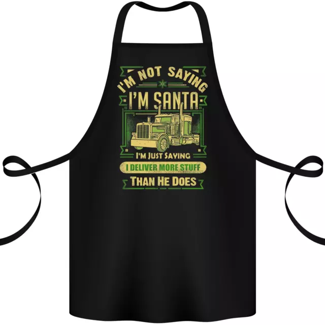 Not Santa Delivery Driver Christmas Funny Cotton Apron 100% Organic