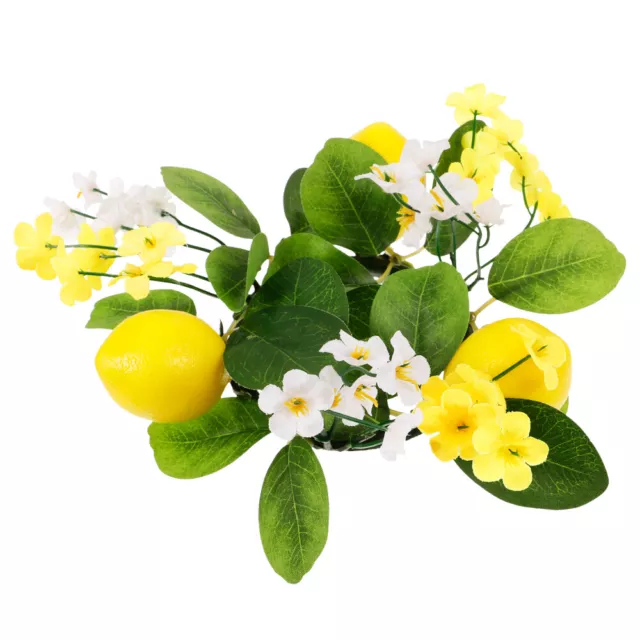 Lemon Candle Wreaths Rings Artificial Plants & Flowers Front Door