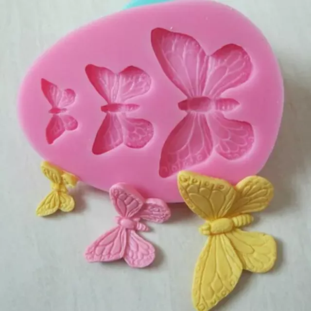 Stampo silicone FARFALLE decorazione torta dolci pasta zucchero Cake Design 2