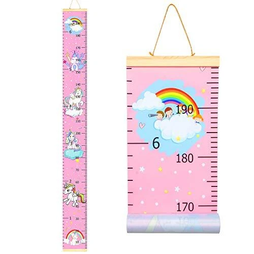 GROWTH CHART KIDS Wall Ruler Removable Height Measure Chart for Boys