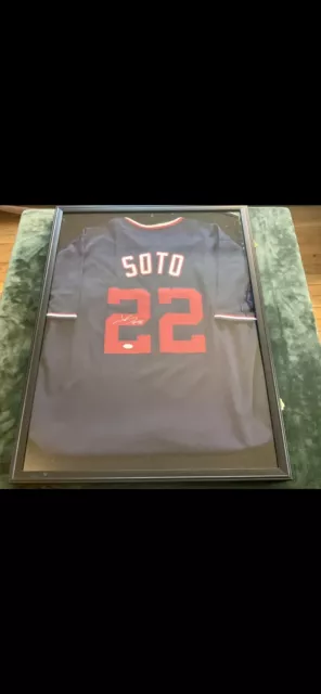 Juan Soto Signed Washington Nationals Custom Jersey JSA COA