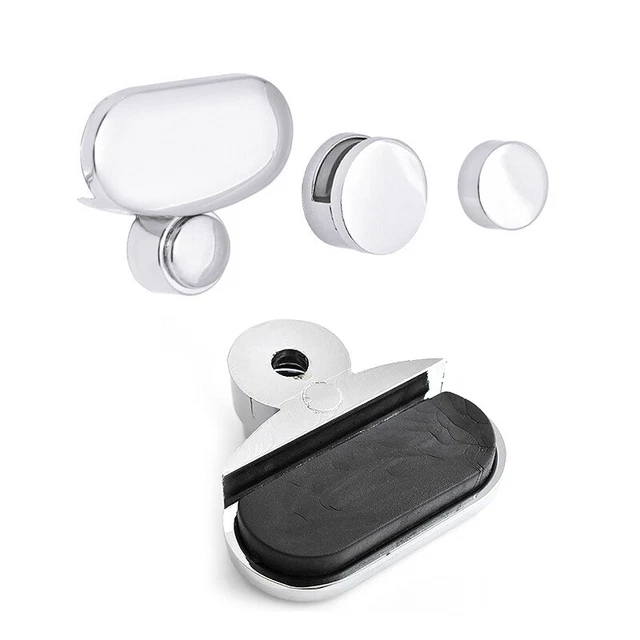 1 pieza Espejo de baño Placa Fija Abrazadera de Vidrio Clip Fijo Espejo Fijo FittinAGH7