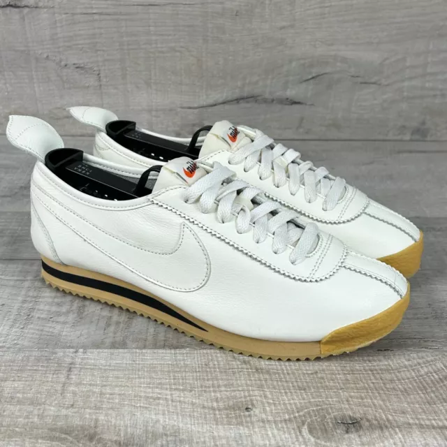 Nike Cortez 72 Trainers Women's UK Size 6 Off White Gum Leather Sneakers