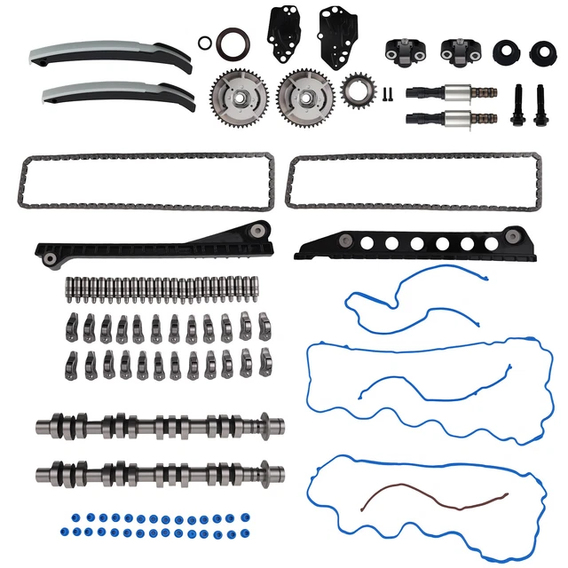 CAMSHAFTS LIFTERS ROCKER Arms Timing Chain Kit For Lincoln Mark LT 5.4L ...