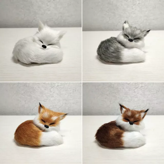 Simulation Animal Foxes Plush Toy Doll Realistic Stuffed Animal Soft Plush ToyDC