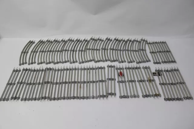 Big Lot of 38 Lionel Curved + Straight "O27"  Scale Train Tracks 3 Rail