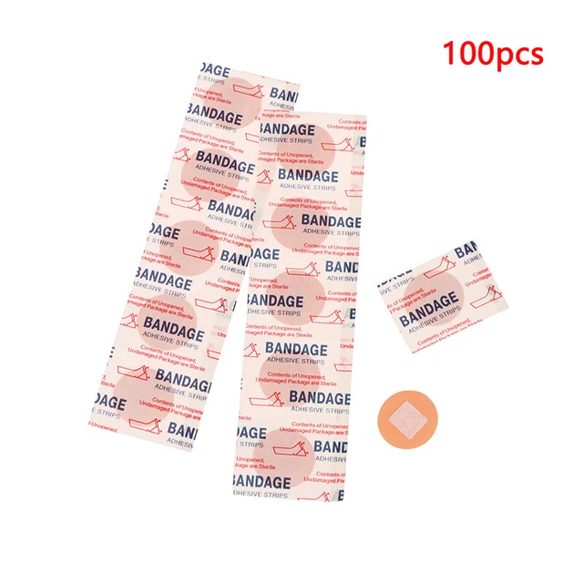 100 pz Mini Soccorso Impermeabile Rotondo Piccola Ferita Parassitario Medico T-SA