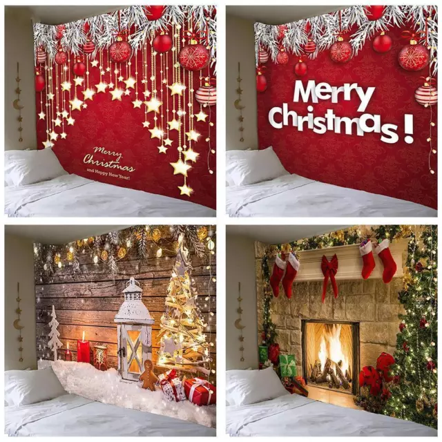 2024 Christmas Tree Tapestry Christmas Gift Fireplace Farmhouse XMAS G0Y5 2