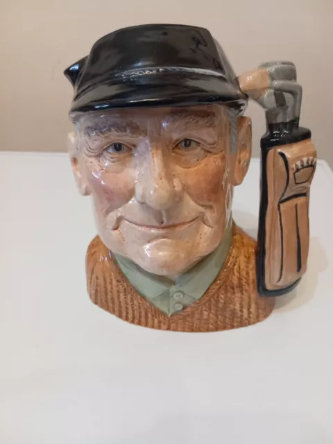 VINTAGE 1970 Royal Doulton Character Toby Jug "THE GOLFER" D6623