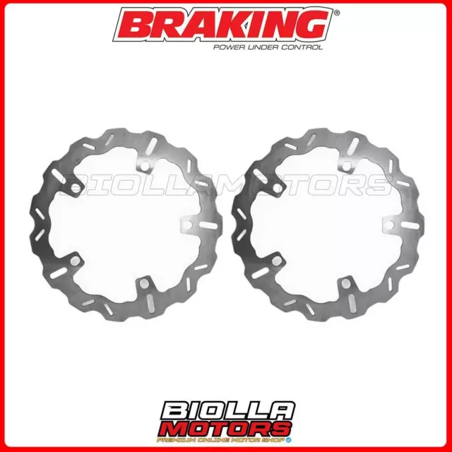 Kit Dischi Freno Anteriore Braking Bmw R 1200 Gs - Abs 1200 2012 - [Wave Fisso]