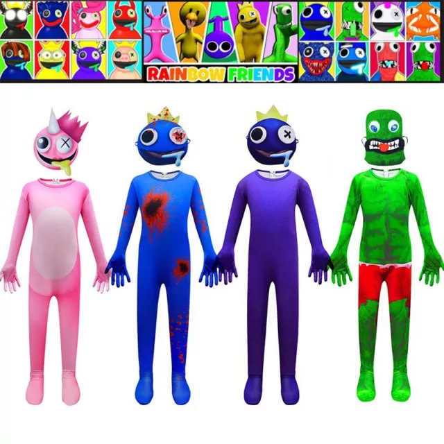 Roblox Rainbow Friends Cosplay Horror Jogo ROBLOX Fantasia de salto de  Halloween