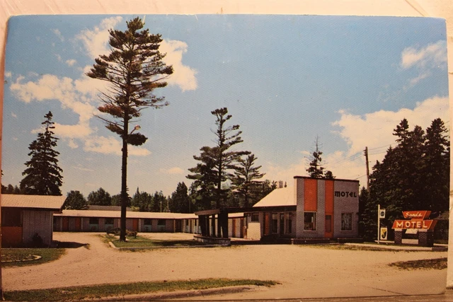 Michigan MI St Ignace Sands Motel Postcard Old Vintage Card View Standard Postal