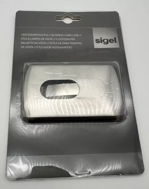 Sigel VZ120 Visitenkarten-Etui Silber, aus Edelstahl