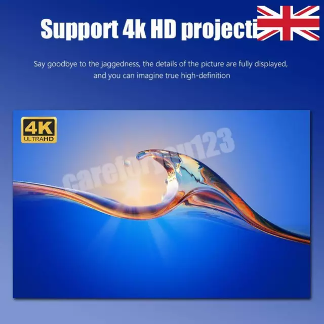 Portable 16 9 Metal Projector Screen 4K HD Anti Light Curtain (130 inch) -UK