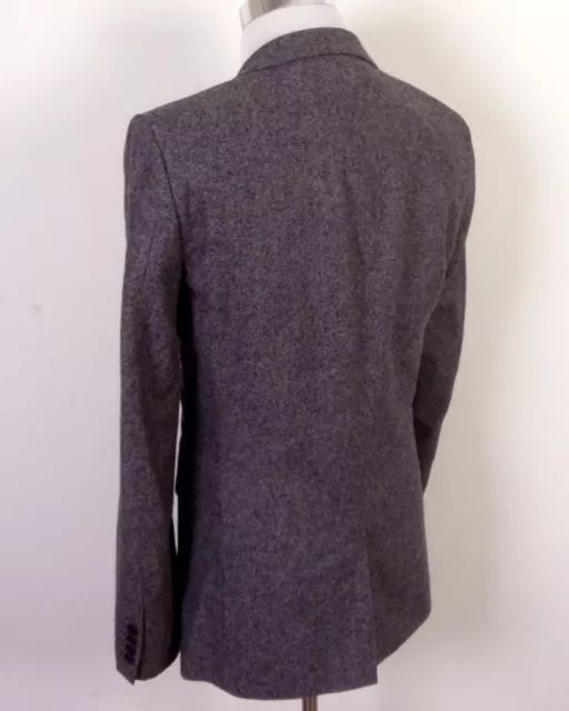 EUC Next Tailoring Gray Donegal Tweed Nova Fides 2 Pc Suit Peak Ticket Slim 40 L 3
