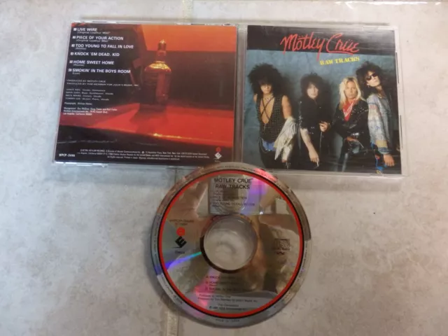 Motley Crue Raw Track I Japan Press CD Hard Rock Heavy Metal Rare Out of Print