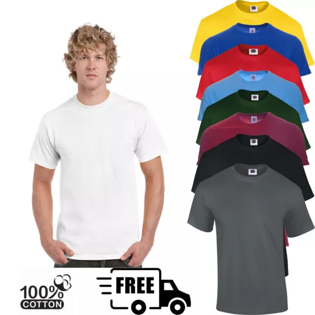 Mens t shirts Plain Cotton Short Sleeve T-shirts Crew Neck-tops Clearence Sale