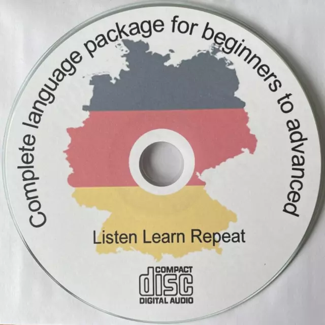 Learn to speak German Audio CD - Advanced German Language Course FREE P&P