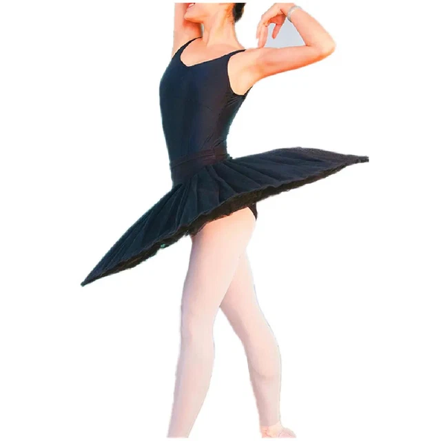 Professional Ballet Skirt for Adult Child Belly Dance White Platter black white