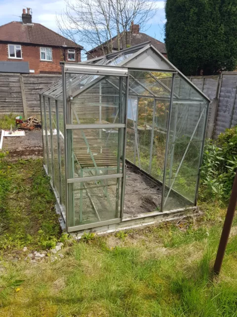Aluminium Greenhouse Glass 8ft  - Used