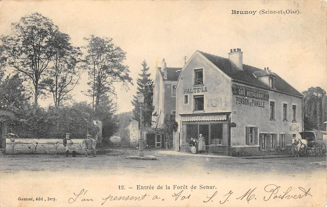 Cpa 91 Brunoy Entree De La Foret De Senar