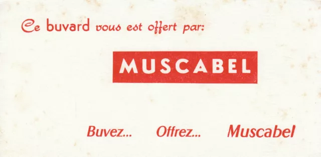 Buvard vintage boisson Muscabel