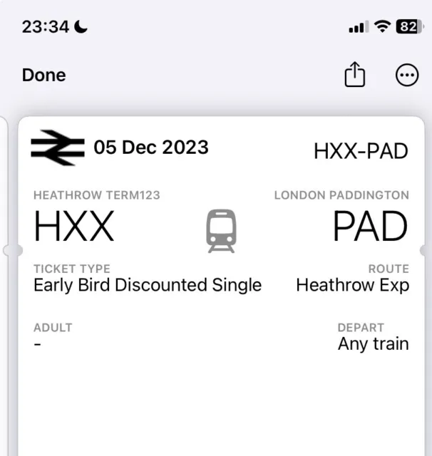 Heathrow Express tickets