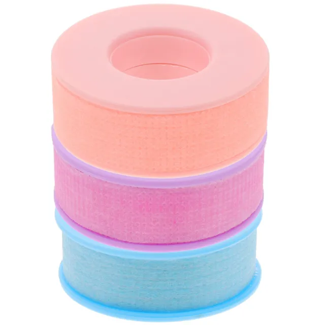 3 Rolls Tissu Non Tissé Bande Cils Eye-liner Silicone