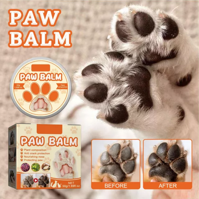 Natural Dog Paw Balm Pet Moisturizing Paw Cream Dog Cat Paw Wax Dry crack care