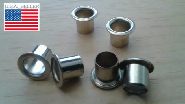 Set of 6 Vintage-Style Nickel Tuner Bushings for Harmony Kay Silvertone Gibson