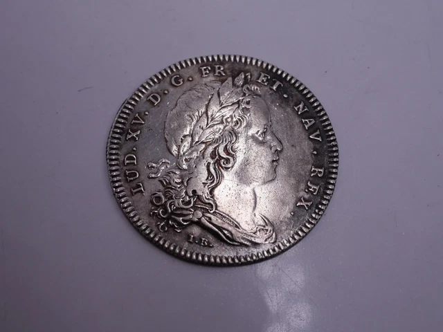 Rare Medaille Ou Jeton Argent Massif Epoque 18 Eme Louis Xv