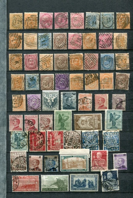Italy Early M&U Collection 195 Stamps